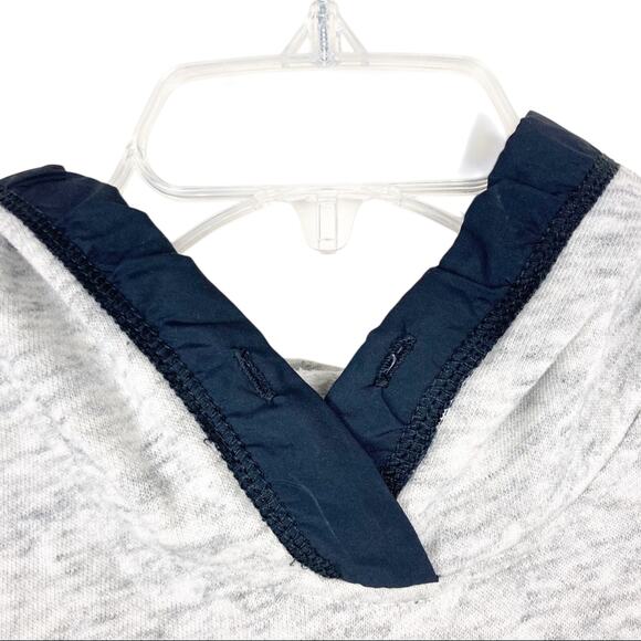 Hollister Gray Spell Out Cropped Hoodie Sz XS - Picture 5 of 7